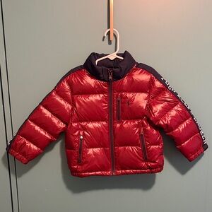 Polo by Ralph Lauren Red and Navy Kids Puffer Jacket